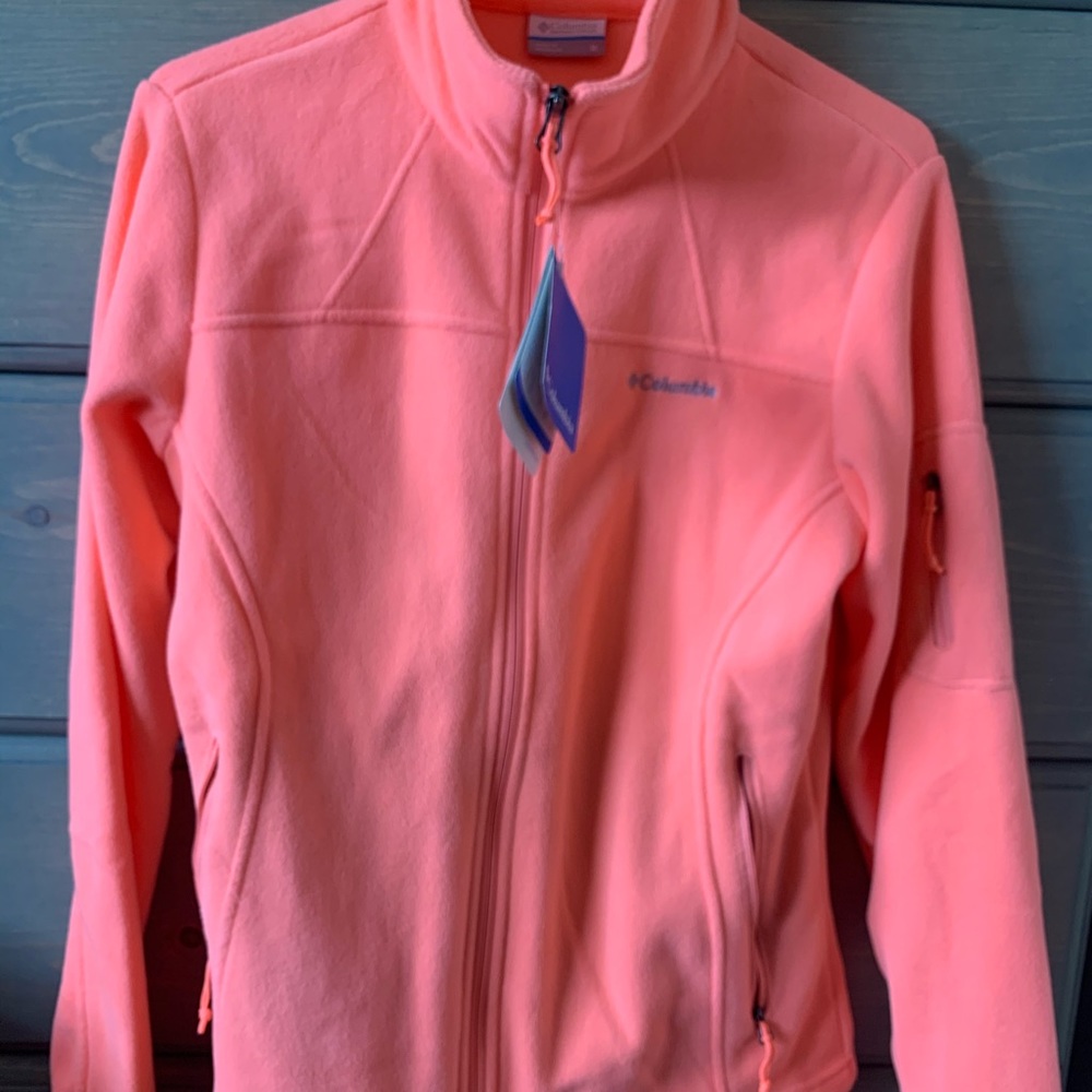 Columbia orange cream women’s zip up